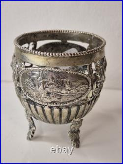 Ancien Coupe brûle-parfum en argent Poinçon lion et tête Silver 70g