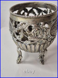Ancien Coupe brûle-parfum en argent Poinçon lion et tête Silver 70g