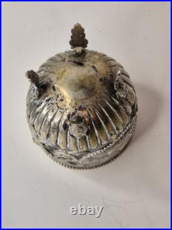 Ancien Coupe brûle-parfum en argent Poinçon lion et tête Silver 70g