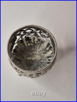 Ancien Coupe brûle-parfum en argent Poinçon lion et tête Silver 70g