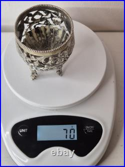 Ancien Coupe brûle-parfum en argent Poinçon lion et tête Silver 70g