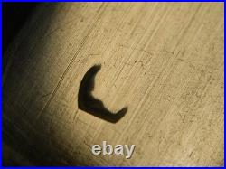 Ancien Couteau A Fruit De Table Manche En Nacre Argent Massif Poinçon Knife