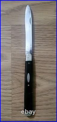 Ancien Couteau De Poche En Argent Massif Poinçon Minerve Antique Époque XIX Ème