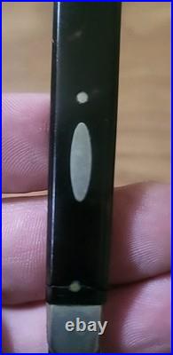 Ancien Couteau De Poche En Argent Massif Poinçon Minerve Antique Époque XIX Ème