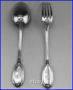 Ancien Couvert d' enfant ou entremet en argent massif poinçon minerve 63.8 G