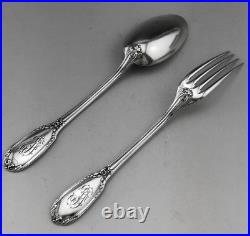 Ancien Couvert d' enfant ou entremet en argent massif poinçon minerve 63.8 G