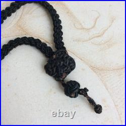 Ancien Crochet de CHATELAINE Argent Massif XIXè Poinçon Minerve Passementerie