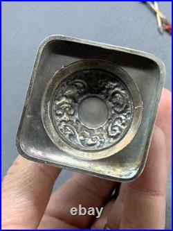 Ancien Flacon En Argent Massif Poincon Sanglier Épice Besamin Silver Old Judaica