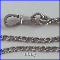 Ancien Grand Sautoir rope silver Collier Argent Massif Poinçons