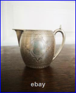 Ancien Magnifique Petit Pot À Lait En Argent Massif HUGO Poinçons Minerve 75 gr