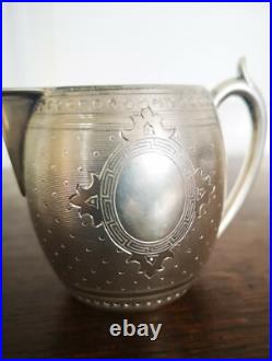 Ancien Magnifique Petit Pot À Lait En Argent Massif HUGO Poinçons Minerve 75 gr