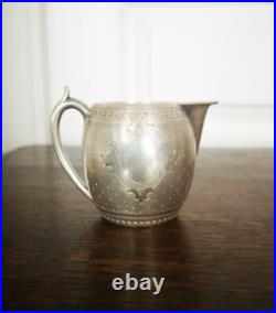 Ancien Magnifique Petit Pot À Lait En Argent Massif HUGO Poinçons Minerve 75 gr