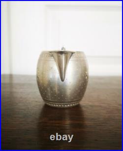 Ancien Magnifique Petit Pot À Lait En Argent Massif HUGO Poinçons Minerve 75 gr