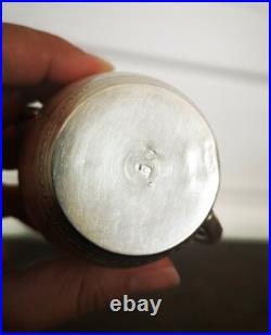 Ancien Magnifique Petit Pot À Lait En Argent Massif HUGO Poinçons Minerve 75 gr