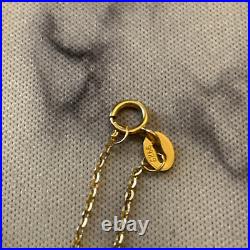 Ancien Pendentif Coeur Vermeil Et Chaîne Rubis Diamant Argent Massif Poinçons