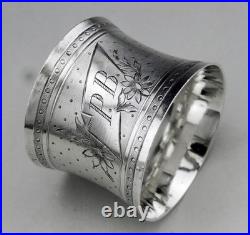 Ancien Rond de serviette en argent massif poinçon minerve 1er titre début 20eme