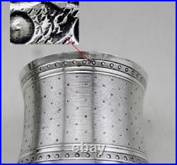 Ancien Rond de serviette en argent massif poinçon minerve 1er titre début 20eme