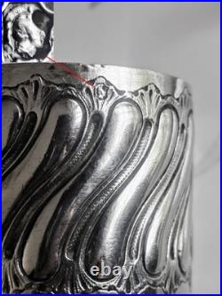 Ancien Rond de serviette en argent massif poinçon minerve époque fin 19ème