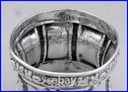 Ancien Rond de serviette en argent massif poinçon minerve époque fin 19ème
