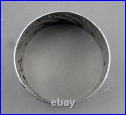 Ancien Rond de serviette en argent massif poinçon minerve époque fin 19ème