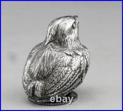 Ancien Salieres Et Poivrieen forme oiseau en argent massif poinçon espagnole