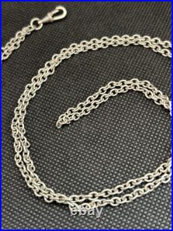 Ancien Sautoir Collier Chaîne En Argent Massif Art Nouveau Deco Poinçon Sanglier