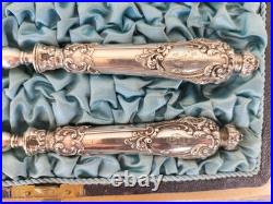 Ancien Service A Mignardises Hors D'oeuvres Argent Massif Poinçon Minerve Silver