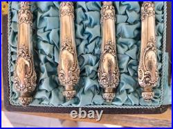 Ancien Service A Mignardises Hors D'oeuvres Argent Massif Poinçon Minerve Silver