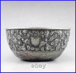 Ancien bol chinois en argent massif poinçonné chine pour commande thailande