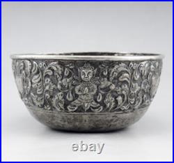 Ancien bol chinois en argent massif poinçonné chine pour commande thailande