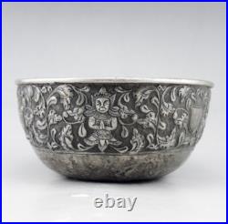 Ancien bol chinois en argent massif poinçonné chine pour commande thailande