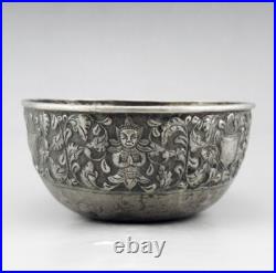 Ancien bol chinois en argent massif poinçonné chine pour commande thailande