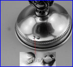 Ancien bougeoir en argent massif poinçon Espagne poids 89.3 Grs