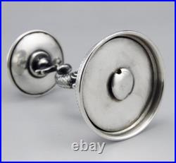 Ancien bougeoir en argent massif poinçon Espagne poids 89.3 Grs