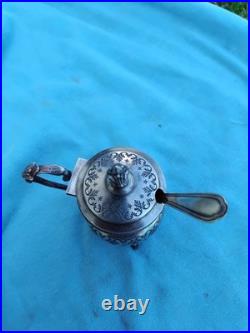 Ancien moutardier en argent poinçon minerve 1 poids 55 g fin 19ème