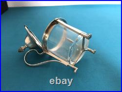 Ancien moutardier tripode en argent massif poinçon 1er coq cristal no Minerve