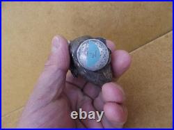 Ancien petit oiseau Poussin argent massif poinçon minerve salière ou poivrière 2