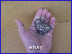Ancien petit oiseau Poussin argent massif poinçon minerve salière ou poivrière 2