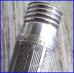 Ancien porte-mines JIF en argent massif poinçonné x3 Fonctionne 0.5mm