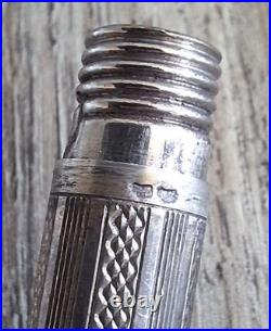 Ancien porte-mines JIF en argent massif poinçonné x3 Fonctionne 0.5mm