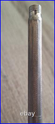 Ancien porte-mines JIF en argent massif poinçonné x3 Fonctionne 0.5mm