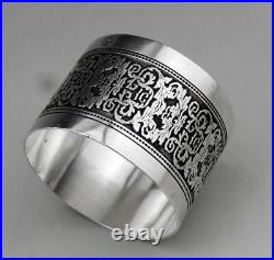 Ancien rond de serviette en argent massif poinçon minerve 1er titre 19ème