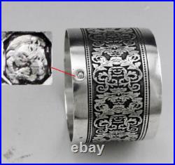 Ancien rond de serviette en argent massif poinçon minerve 1er titre 19ème