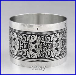 Ancien rond de serviette en argent massif poinçon minerve 1er titre 19ème