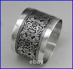 Ancien rond de serviette en argent massif poinçon minerve 1er titre 19ème