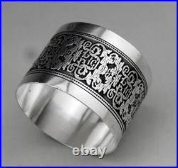 Ancien rond de serviette en argent massif poinçon minerve 1er titre 19ème