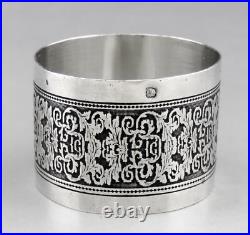 Ancien rond de serviette en argent massif poinçon minerve 1er titre 19ème