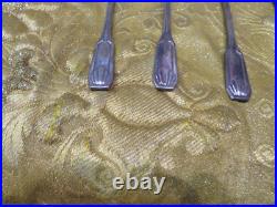 Ancien service a gateaux babaepoque 1930 art deco argent massif poincon minerve