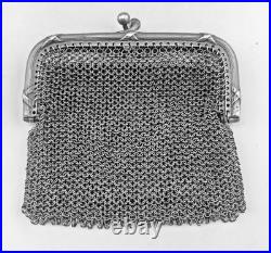 Ancienne BOURSE double EN ARGENT MASSIF poinçon sanglier fin 19eme poids 69.4 G
