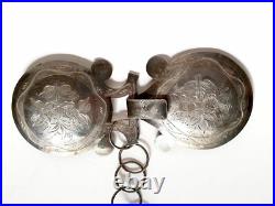 Ancienne Boucle de ceinture en argent massif Poinçon Minerve